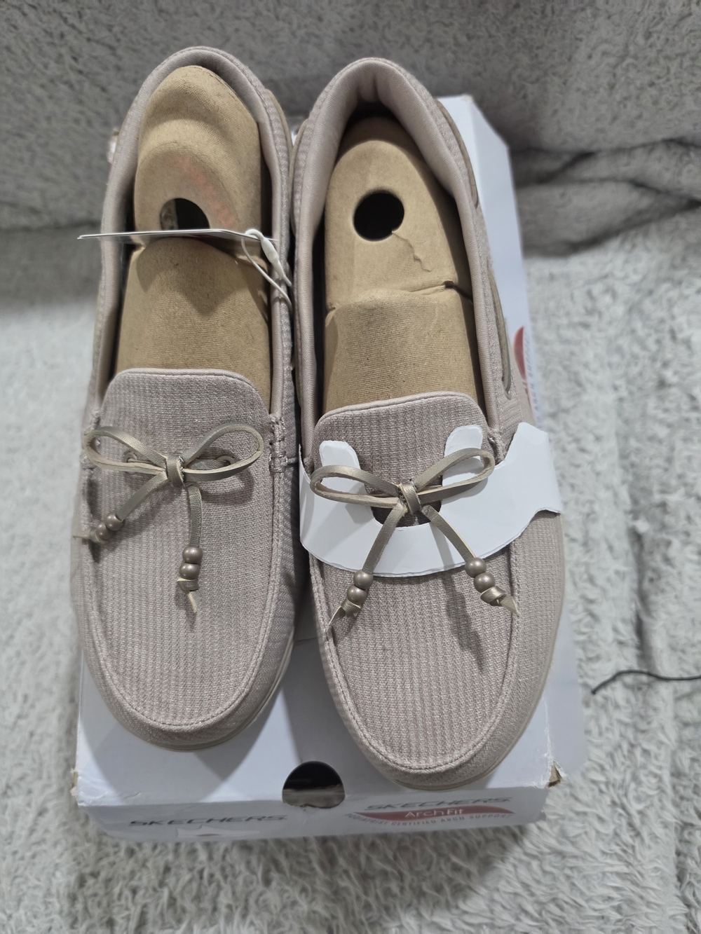 Skechers Arch Fit Inspire - Beach Vacay Loafers Slip On Taupe Size 8 NWT